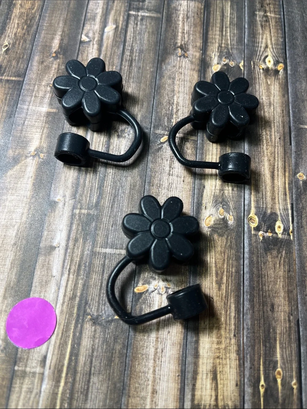 5for$10 Three Diasy Straw Cover Cap for Stanley Cup, Silicone Straw Topper 10m